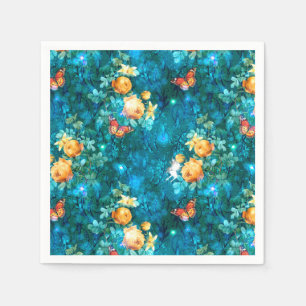 Een zuivelfabriek in ontwerp 11 uit de tuin-reeks servet