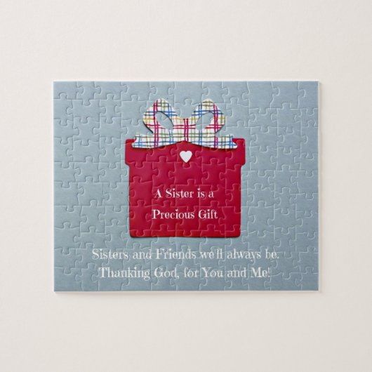 Een zusje is een kostbaar cadeau legpuzzel (Horizontaal)