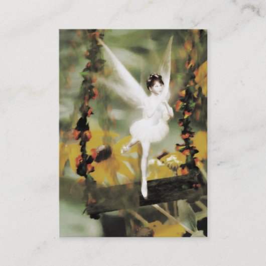 Een zwaai in de tuinmini-printer visitekaartje (Voorkant)