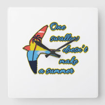 Eén zwaluw maakt nog geen zomer