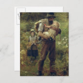 Een zware last briefkaart (Voorkant / Achterkant)