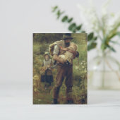 Een zware last briefkaart (Staand voorkant)