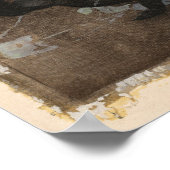 Een zwart konijn | Joseph Crawhall Poster (Hoek)