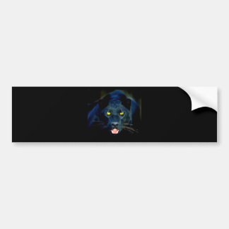 Een zwart panter bumpersticker