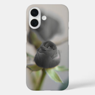 Een zwart roos voor je liefje iPhone 16 hoesje