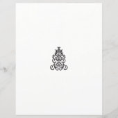 Een zwart-wit afbeelding van een  ontwerp (Voorkant)