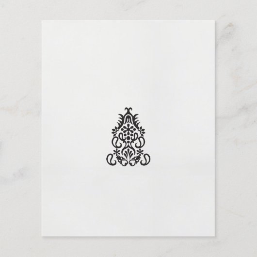 Een zwart-wit afbeelding van een ontwerp flyer (Voorkant)