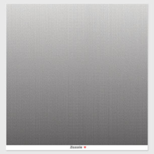 Een zwart-wit foto van een muur sticker