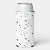 Een zwart-wit foto van een zwerm vogels (Seltzer Voorkant)