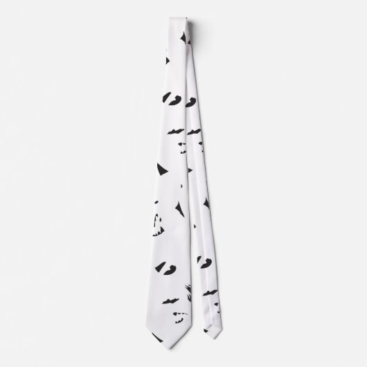 Een zwart-wit foto van een zwerm vogels stropdas (Voorkant)