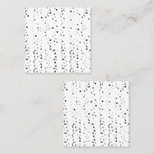 Een zwart-wit foto van regendruppels contactkaartje