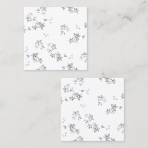 Een zwart-wit foto van sneeuwvlokken contactkaartje