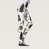 Een zwart-wit kerstpatroon leggings (Rechts)