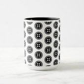Een zwarte Button Mok (Midden)