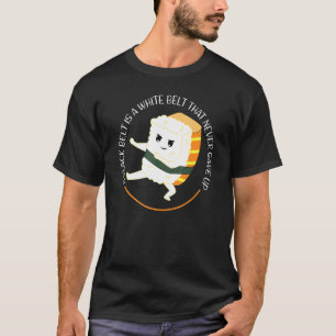Een zwarte gordel is een witte gordel uit Nigeria T-shirt