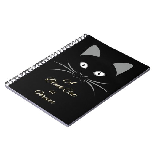 Een zwarte kat is voor eeuwig notitieboek (Linkerzijde)