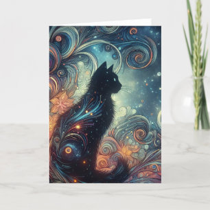 Een zwarte kat kaart