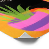 Een zwarte kat met kamerplanten poster (Hoek)