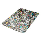 Eén zwarte oogkat badmat (Gekanteld)