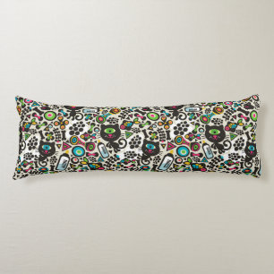 Eén zwarte oogkat lichaamskussen