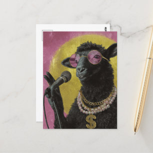 Een Zwarte Schaap Rockt Briefkaart