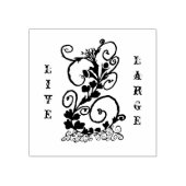 Een zwarte wijn Silhouette Rubberstempel (Afrduk)