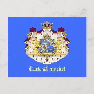 Een Zweeds dankt u Briefkaart