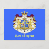 Een Zweeds dankt u Briefkaart (Voorkant)