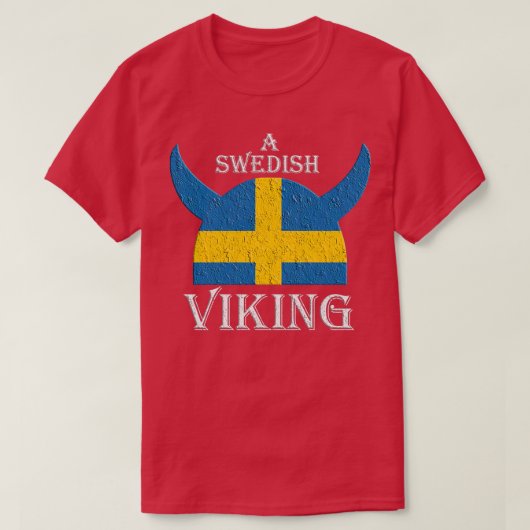 Een Zweedse Viking T-shirt (Design voorkant)