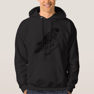 Een zweep vuren Arme Will Bird Ornitholoog Hoodie