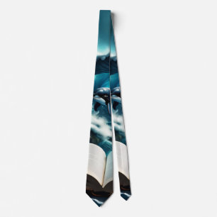 Een zwemmende steampunk Orka in de golf. Stropdas