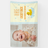 Eend 1e verjaardag spandoek (Verticaal)