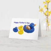 Eend bal op Vaderdag Kaart (Gele Bloem)