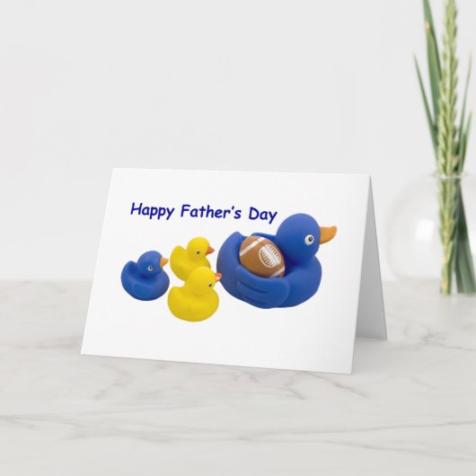 Eend bal op Vaderdag Kaart (Voorkant)