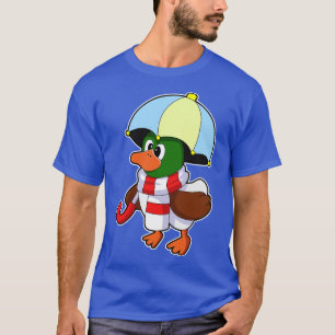 Eend bij Raining met Paraplu 2 T-shirt