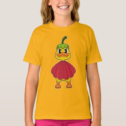 Eend Bloem T-shirt (Voorkant)