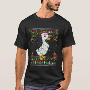 Eend Christmas Lights Santa Ugly Sweater Xmas T-shirt