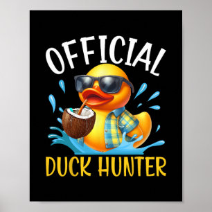Eend Cruise Boot Shirt Grappige Rubber Eend Jacht  Poster