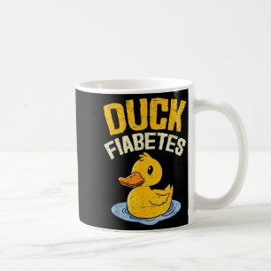 Eend Diabetes Funny Duck Diabetes Awareness Mannen Koffiemok