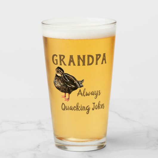 Eend Drink Glas (Voorkant gevuld)