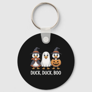 Eend Eend Boo Grappig Eend Pompoen Retro Mannen Vr Sleutelhanger