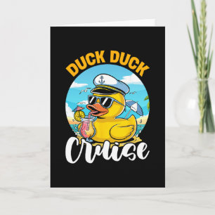 Eend Eend Cruise Grappige Familie Cruisen Matching Kaart