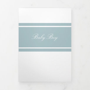 Eend Egg Blue, 3 Foto Collage Baby Geboorte Drieluik Aankondiging