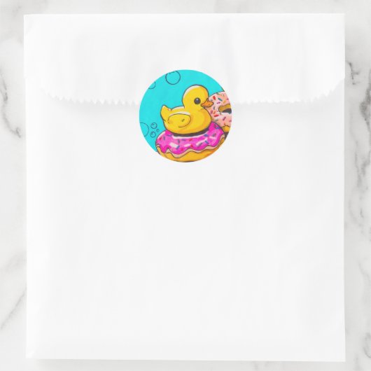 Eend en Donut Stickers (Tas)