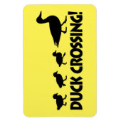 Eend en eenden: Duck Crossing Magneet (Verticaal)