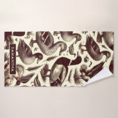 eend- en ganzenpatroon badhanddoek (Badhanddoek)