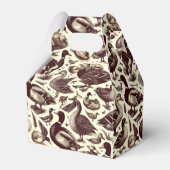 eend- en ganzenpatroon bedankdoosjes (Voorkant Zijde)