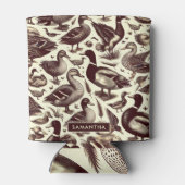 eend- en ganzenpatroon blikjeskoeler (Achterkant)