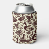 eend- en ganzenpatroon blikjeskoeler (Blikje Achterkant)