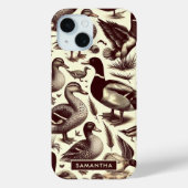 eend- en ganzenpatroon Case-Mate iPhone case (Achterkant)